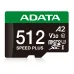 Memoria MicroSDXC ADATA Speed Plus - 512GB - Clase 10 - C/Adaptador - UD512GUI3V30A2SP-RA1 Memoria MicroSDXC ADATA Speed Plus - 512GB - Clase 10 - C/Adaptador - UD512GUI3V30A2SP-RA1
