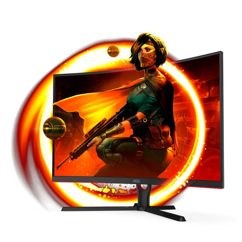 Monitor Gamer AOC C32G3E - 32" - Full HD - 165Hz - HDMI - DisplayPort - Curvo - C32G3E