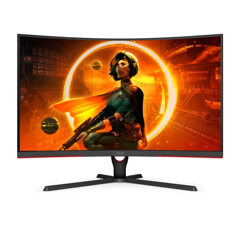 Monitor Gamer AOC C32G3E - 32" - Full HD - 165Hz - HDMI - DisplayPort - Curvo - C32G3E