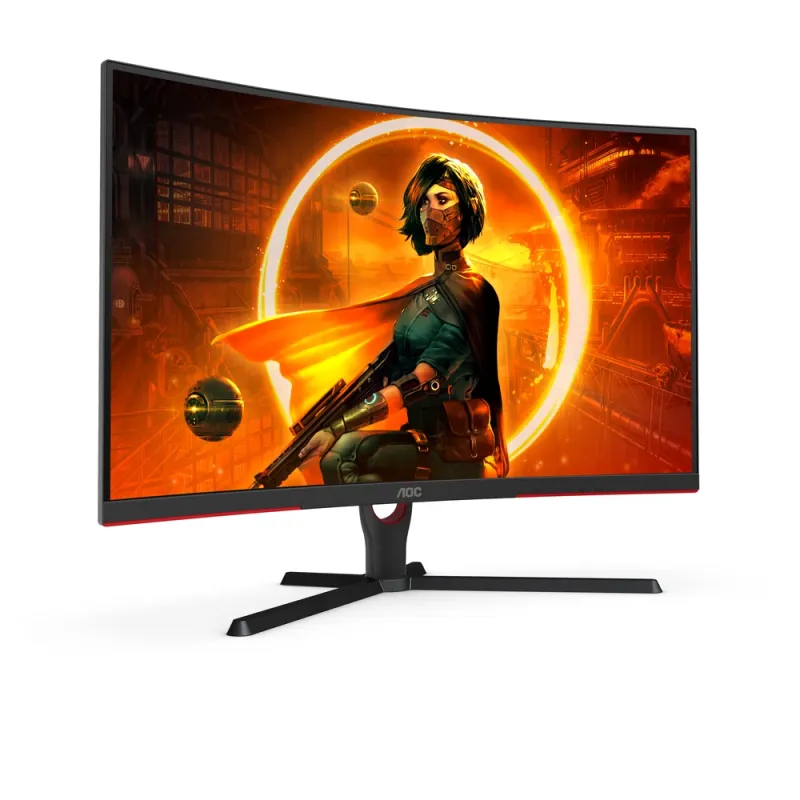 Monitor Gamer AOC C32G3E - 32" - Full HD - 165Hz - HDMI - DisplayPort - Curvo - C32G3E