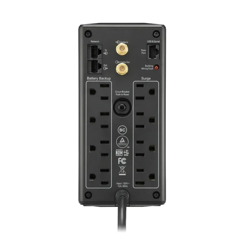 Ups Apc Back Ups Pro Bx 1000Va/600W 8 Contactos Línea Interactiva Lcd - BX1000M-LM60