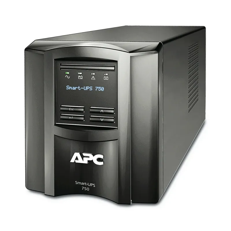 UPS APC Smart-UPS - 750VA/500W - 6 Contactos - Línea interactiva - LCD - SMT750C