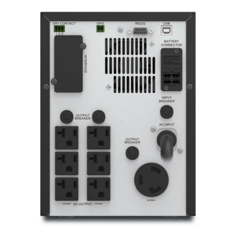 UPS APC Easy UPS SMV - 3000VA/2100W - 6 Contactos - Línea interactiva - LCD - AVR - SMV3000CA