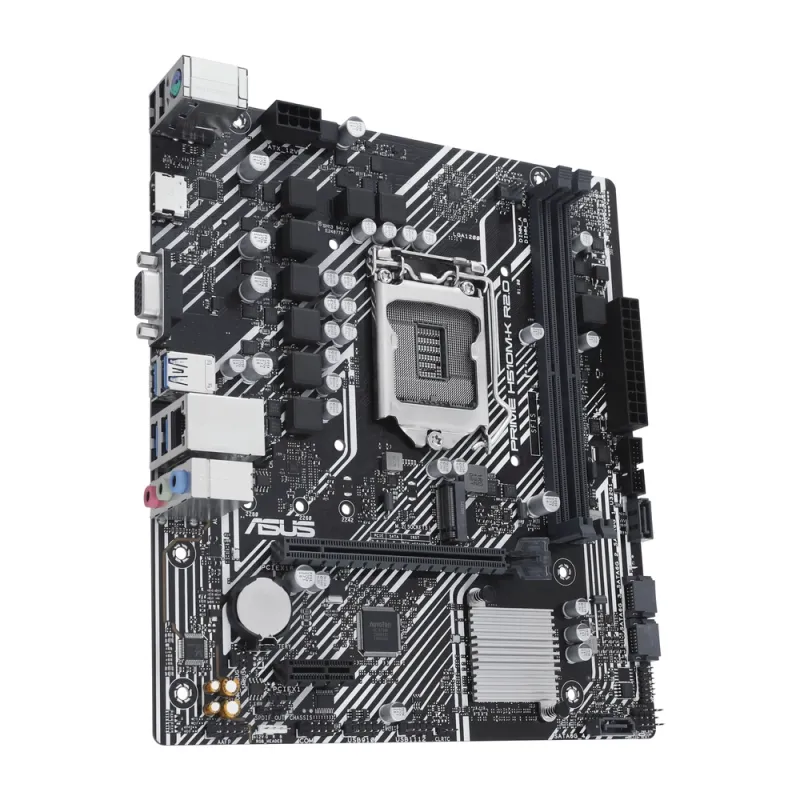 Tarjeta Madre ASUS PRIME H510M-K R2.0 - Socket 1200 - 2x DDR4 - 2133/2933/3200(OC)MHz - HDMI - VGA - USB 2.0/3.2 - Micro ATX - PRIME H510M-K R2.0