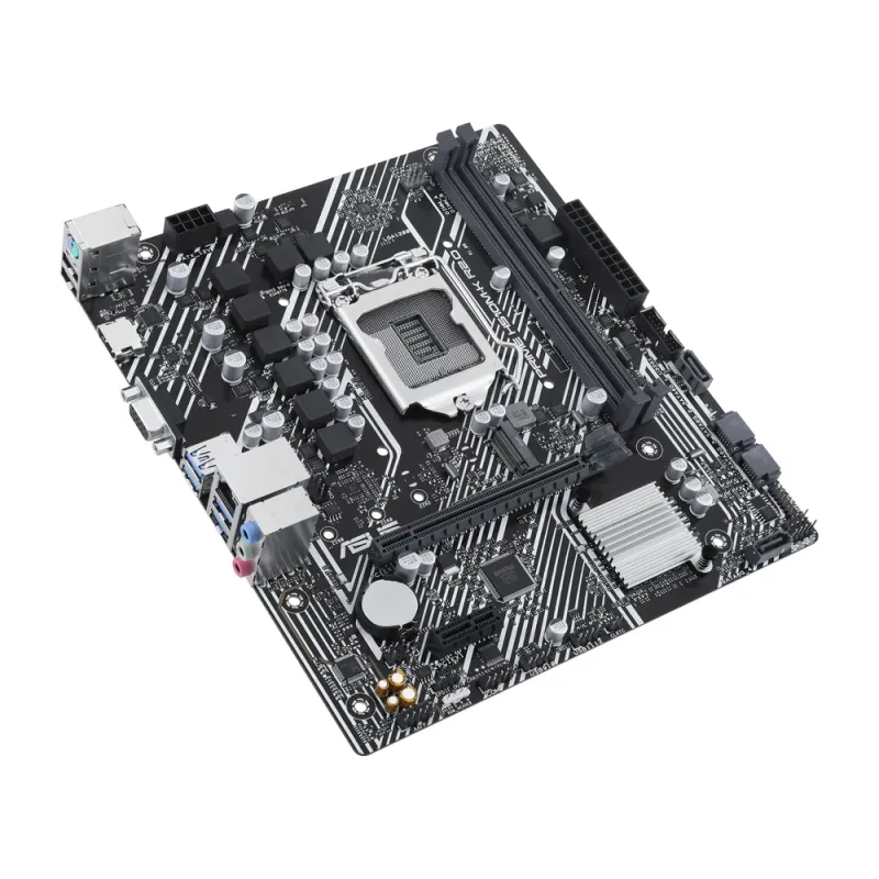 Tarjeta Madre ASUS PRIME H510M-K R2.0 - Socket 1200 - 2x DDR4 - 2133/2933/3200(OC)MHz - HDMI - VGA - USB 2.0/3.2 - Micro ATX - PRIME H510M-K R2.0