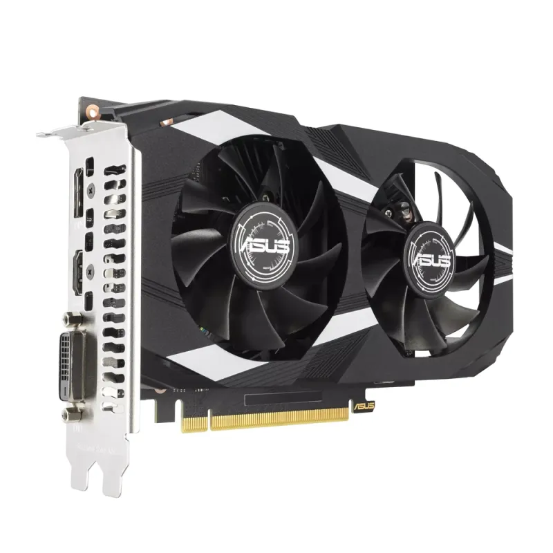 Tarjeta de Video ASUS Dual GeForce RTX 3050 OC Edition - 6GB - 96-bit - PCI-E 4.0 - GDDR6 - HDMI - DisplayPort - DVI-D - DUAL-RTX3050-O6G