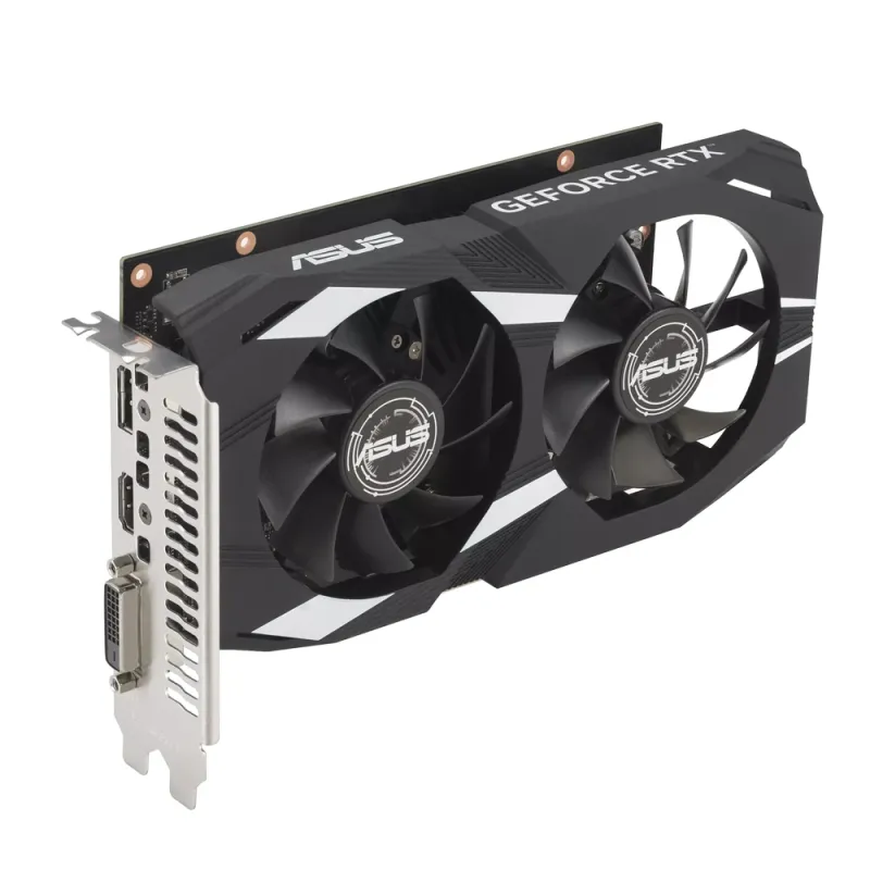 Tarjeta de Video ASUS Dual GeForce RTX 3050 OC Edition - 6GB - 96-bit - PCI-E 4.0 - GDDR6 - HDMI - DisplayPort - DVI-D - DUAL-RTX3050-O6G