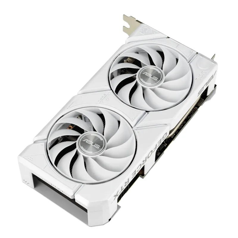 Tarjeta de Video ASUS Dual GeForce RTX 4060 EVO White OC Edition - 8GB - 128-bit - PCI-E 4.0 - GDDR6 - HDMI - DisplayPort - DUAL-RTX4060-O8G-EVO-WHITE