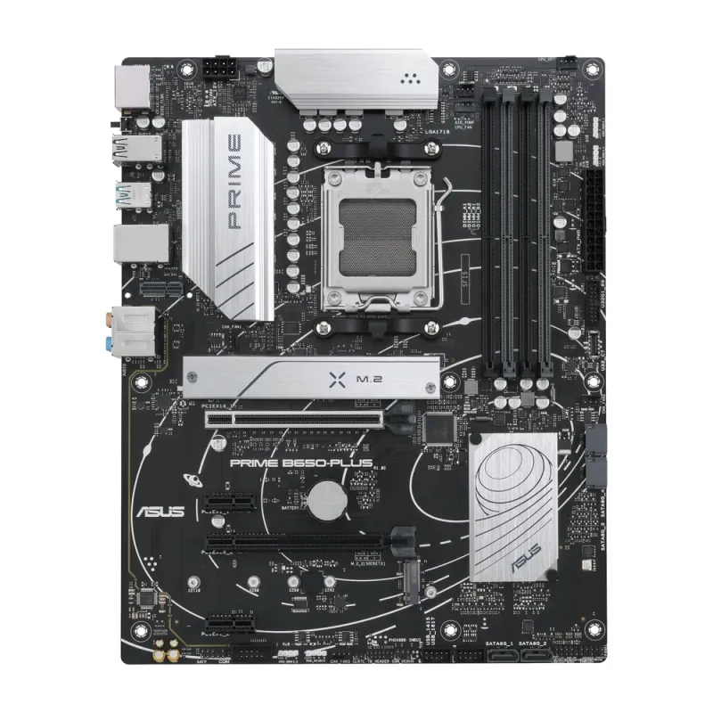 Tarjeta Madre ASUS PRIME B650-PLUS - Socket AM5 - 4x DDR5 - 4800/5200/6400+(OC)MHz - HDMI - DisplayPort - USB 2.0/3.2 - ATX - PRIME B650-PLUS