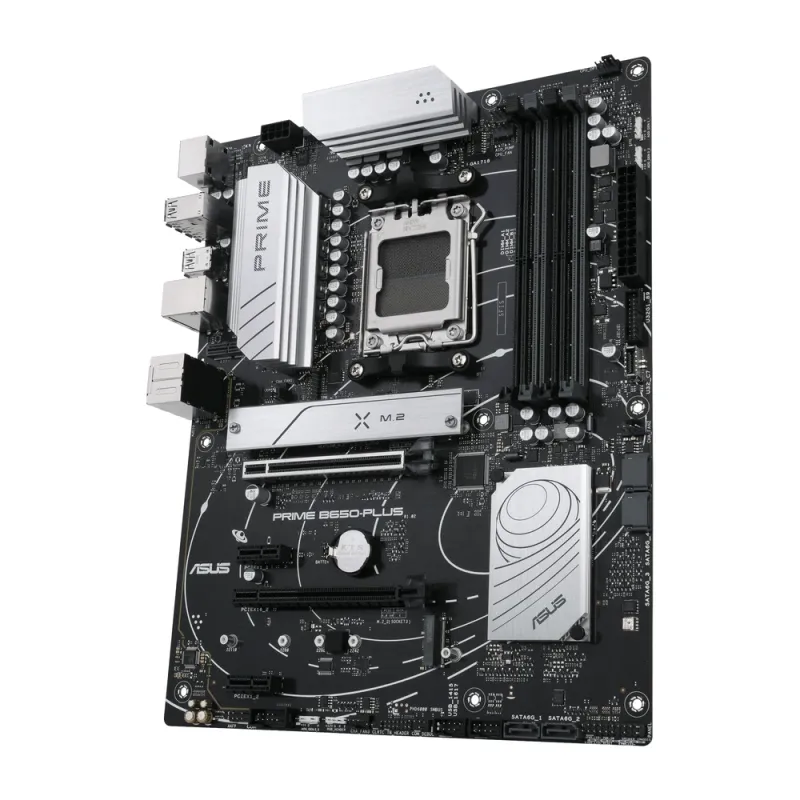 Tarjeta Madre ASUS PRIME B650-PLUS - Socket AM5 - 4x DDR5 - 4800/5200/6400+(OC)MHz - HDMI - DisplayPort - USB 2.0/3.2 - ATX - PRIME B650-PLUS