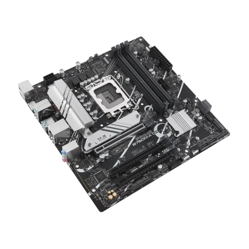 Tarjeta Madre ASUS PRIME B760M-A D4 - Socket LGA 1700 - DDR4 - 2133/3600/5333 MHz - HDMI - DisplayPort - Micro ATX - PRIME B760M-A D4