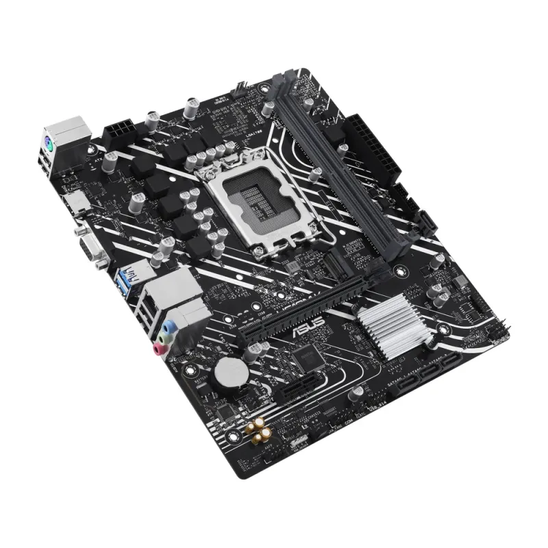 Tarjeta Madre ASUS PRIME H610M-K - Socket 1700 - 2x DDR5 - 4800/5200/5600MHz - HDMI - VGA - USB 2.0/3.2 - Micro ATX - PRIME H610M-K