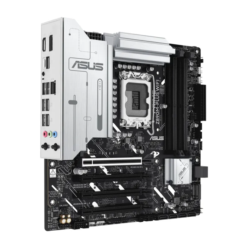 Tarjeta Madre ASUS PRIME Z890M-PLUS WIFI - LGA 1851 - 4x DDR5 - USB - HDMI - DisplayPort - Micro ATX - PRIME Z890M-PLUS WIFI