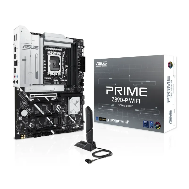 Tarjeta Madre ASUS PRIME Z890-P WIFI - Socket 1851 - 4xDDR5 - 8666+(OC)MHz - HDMI - DisplayPort - ATX - PRIME Z890-P WIFI