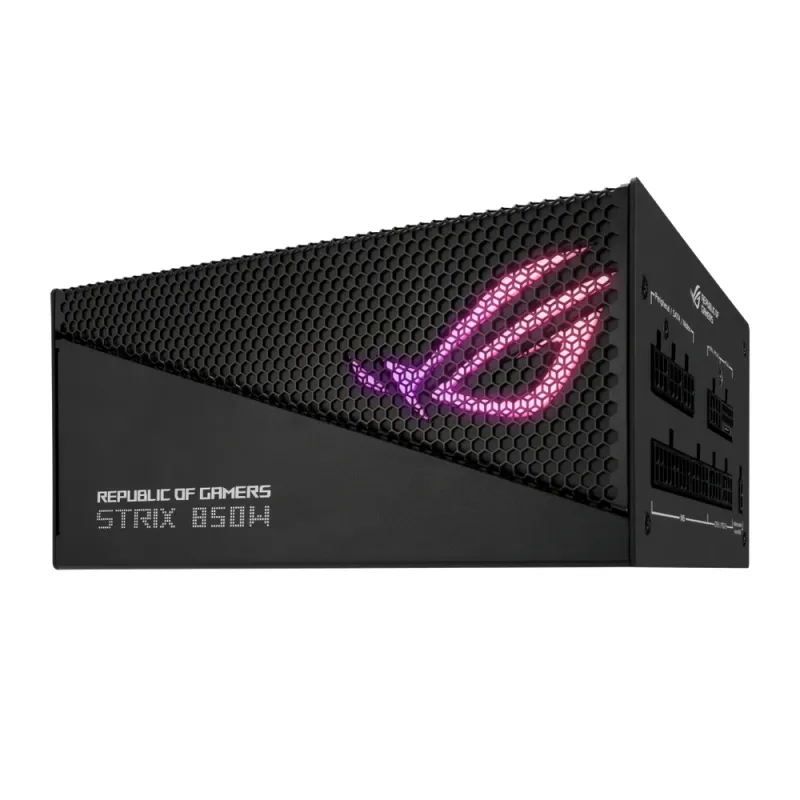 Fuente de Poder ASUS ROG STRIX Gold Aura Edition - 850W - ATX - 5 SATA - 80 Plus Gold - ROG-STRIX-850G-AURA-GAMING