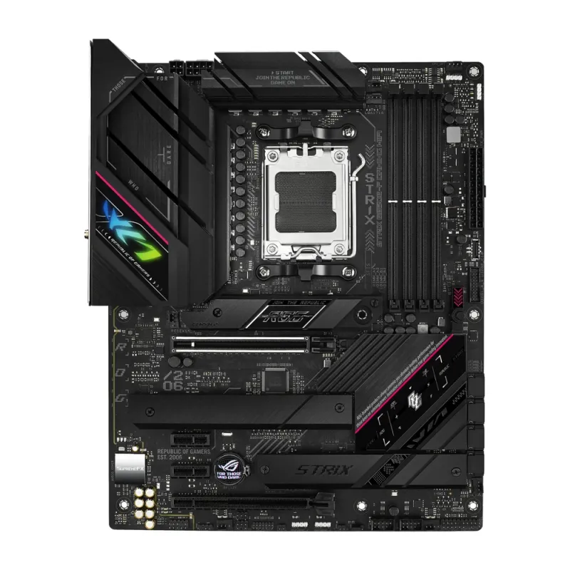 Tarjeta Madre ASUS ROG STRIX B650E-F GAMING WIFI - Socket AM5 - 4x DDR5 - 4800/5200/6400+(OC) MHz - HDMI - DisplayPort - USB 2.0/3.2 - ATX - ROG STRIX B650E-F GAMING WIFI