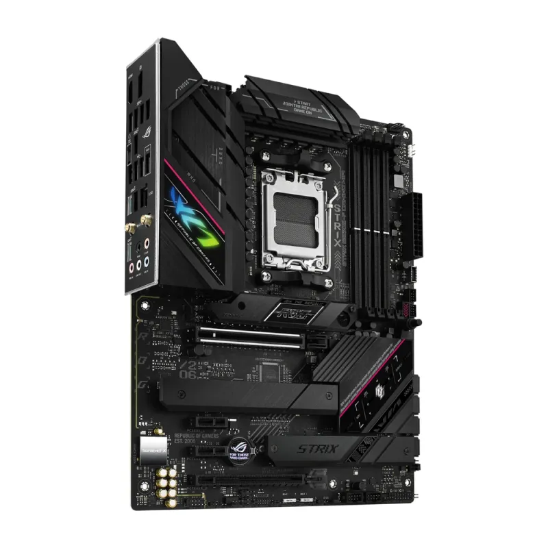 Tarjeta Madre ASUS ROG STRIX B650E-F GAMING WIFI - Socket AM5 - 4x DDR5 - 4800/5200/6400+(OC) MHz - HDMI - DisplayPort - USB 2.0/3.2 - ATX - ROG STRIX B650E-F GAMING WIFI
