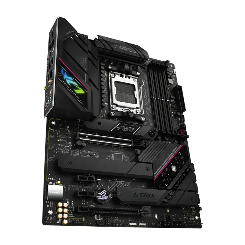 Tarjeta Madre ASUS ROG STRIX B650E-F GAMING WIFI - Socket AM5 - 4x DDR5 - 4800/5200/6400+(OC) MHz - HDMI - DisplayPort - USB 2.0/3.2 - ATX - ROG STRIX B650E-F GAMING WIFI