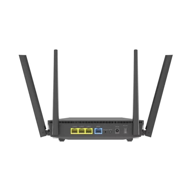Router ASUS RT-AX52 - 2.4/5 GHz - 1201 Mbps - 3x RJ-45 - 4 Antenas - RT-AX52