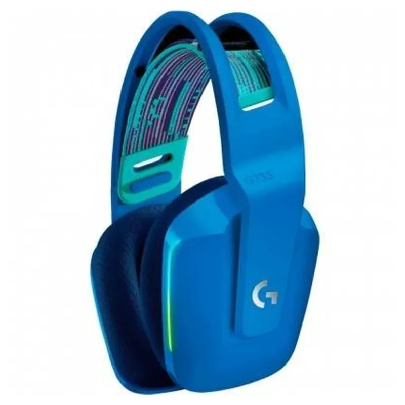 Diadema Gamer Logitech G733 Inalámbrico Micrófono Rgb Azul - 981-000942