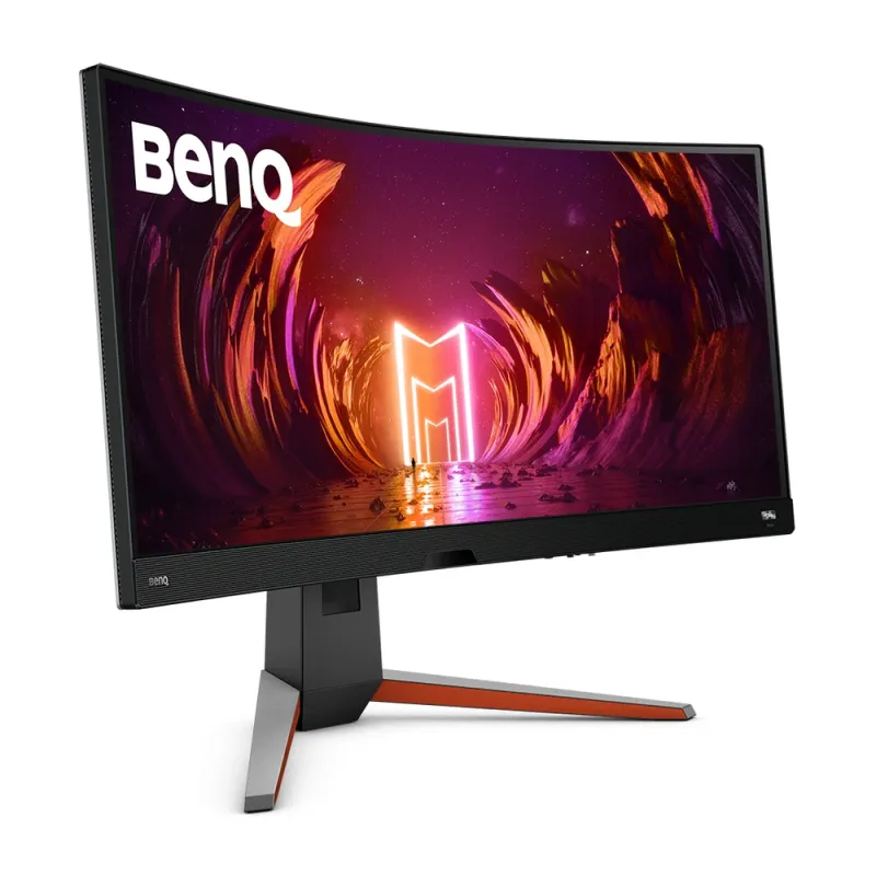 Monitor Gamer BenQ Mobiuz EX3410R - 34" - 4K Full HD - 144Hz - HDMI - DisplayPort - Altavoces - Curvo - 9H.LKKLA.TBA