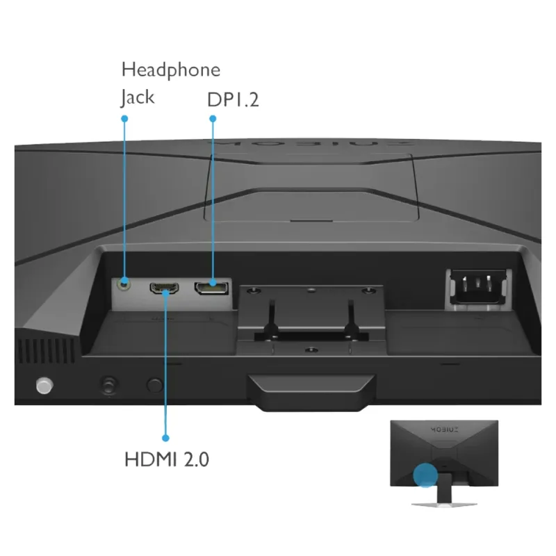 Monitor Gamer BenQ Mobiuz EX240N - 23.8" - Full HD - 165Hz - HDMI - DisplayPort - Altavoces - EX240N