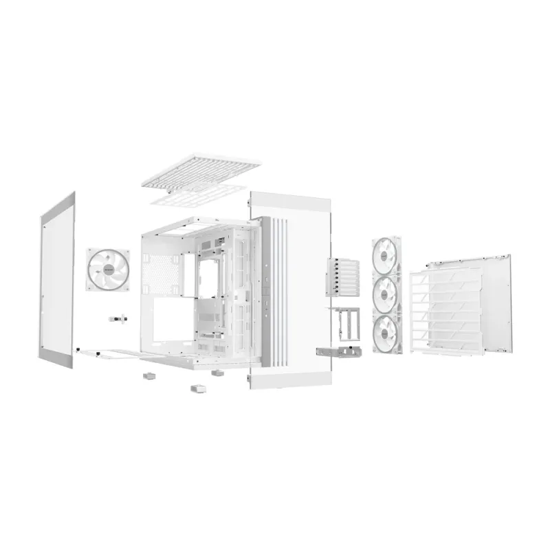 Gabinete Gamer be quiet! LIGHT BASE 900 DX White - Torre - E-ATX/XL-ATX/ATX/M-ATX/Mini-ATX - Panel Lateral - Blanco - BGW70