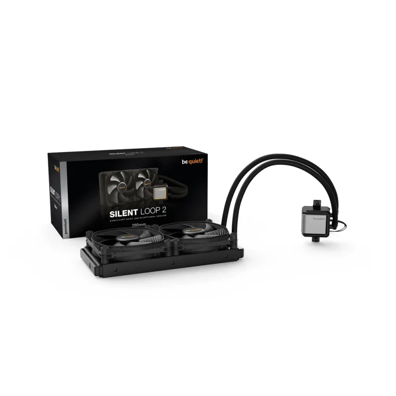 Enfriamiento Líquido be quiet! SILENT LOOP 2 - 2 Ventiladores - 1600 RPM  - BW011