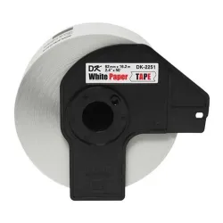 Cinta Brother Dk2251 Texto Negro Y Rojo Sobre Fondo Blanco 62Mm X 15Mts - DK2251 Cinta Brother Dk2251 Texto Negro Y Rojo Sobre Fondo Blanco 62Mm X 15Mts - DK2251