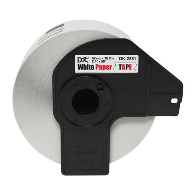 Cinta Brother Dk2251 Texto Negro Y Rojo Sobre Fondo Blanco 62Mm X 15Mts - DK2251