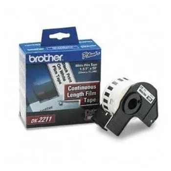 Cinta Brother Dk2211 Texto Negro Sobre Fondo Blanco 29Mm X 15Mts. - DK2211