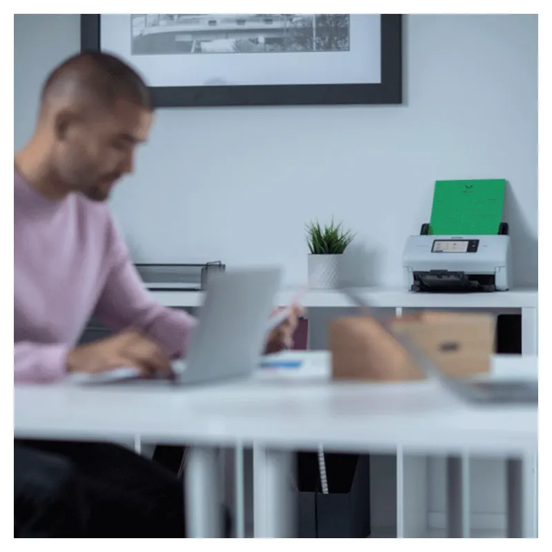 Escáner Brother ADS4700W - 40ppm - Wi-Fi - Dúplex - Blanco - ADS4700W