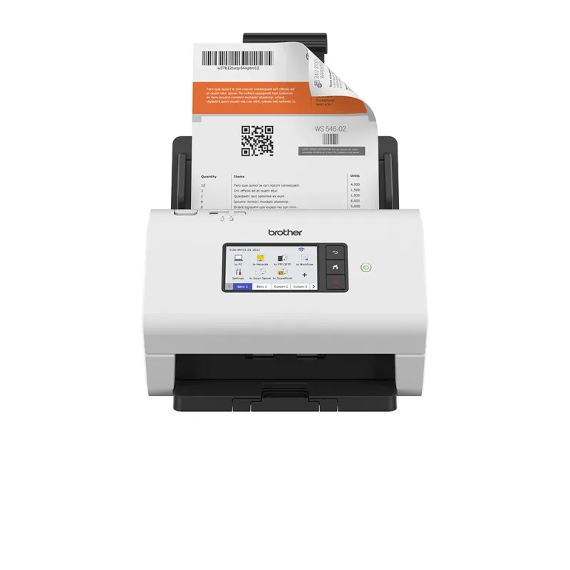 Escáner Brother ADS-4900W - 60ppm - USB - Ethernet - Dúplex - Blanco  - ADS4900W