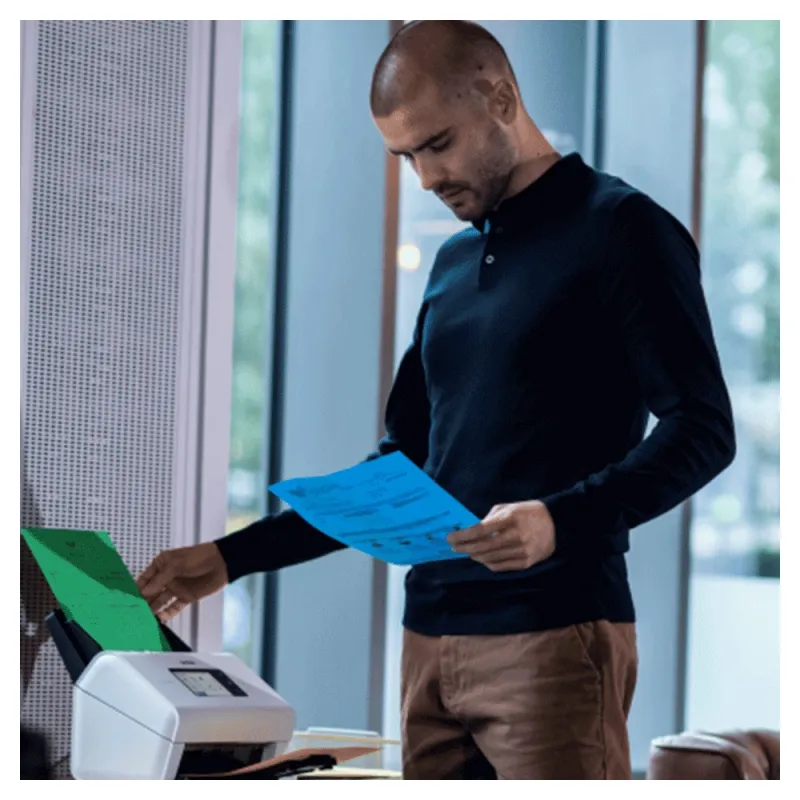 Escáner Brother ADS-4900W - 60ppm - USB - Ethernet - Dúplex - Blanco  - ADS4900W