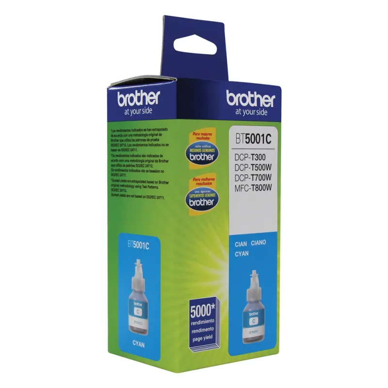 Botella De Tinta Brother Bt5001C Cian - BT5001C