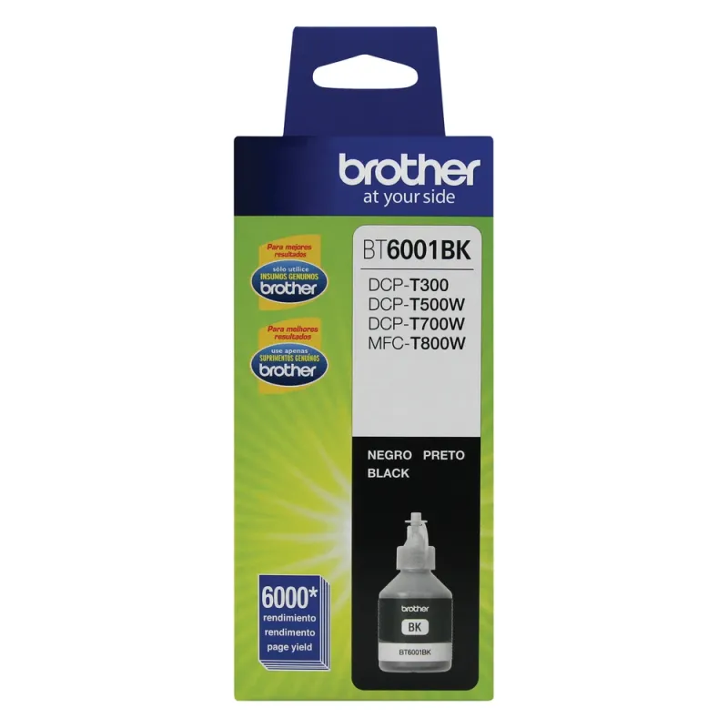 Botella De Tinta Brother Bt6001Bk Negro - BT6001BK