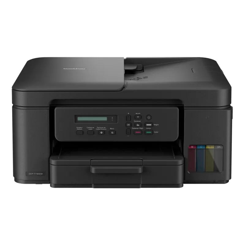 Multifuncional Brother DCP-T730DW - 27ppm Negro - 23ppm Color - Tinta Continua - Wi-Fi - USB - DCPT730DW