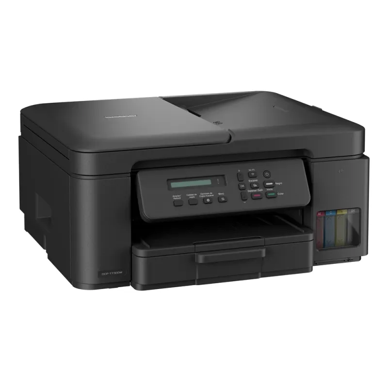 Multifuncional Brother DCP-T730DW - 27ppm Negro - 23ppm Color - Tinta Continua - Wi-Fi - USB - DCPT730DW