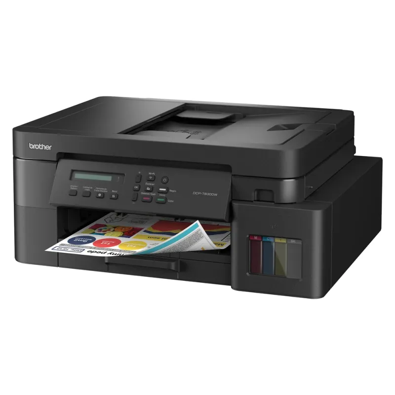 Multifuncional Brother DCP-T830DW - 30ppm Negro - 26ppm Color - Tinta Continua - Wi-Fi - USB - Dúplex - DCPT830DW