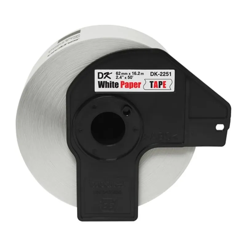 Cinta Brother Dk2251 Texto Negro Y Rojo Sobre Fondo Blanco 62Mm X 15Mts - DK2251