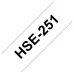 Cinta Brother HSE251 - Texto Negro sobre Fondo Blanco - 23.6mm x 1.5mts - Tubo Termoretractil - HSE251 Cinta Brother HSE251 - Texto Negro sobre Fondo Blanco - 23.6mm x 1.5mts - Tubo Termoretractil - HSE251