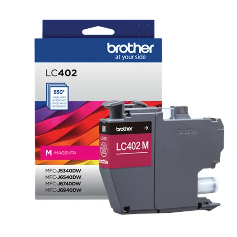 Tinta Brother LC402 - Magenta - Hasta 550 Páginas - LC402MS
