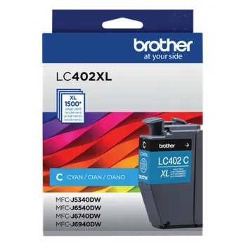 Brother Lc402Xlcs Cartucho De Tinta 1 Pieza(S) Original Alto Rendimiento (Xl) Cian - LC402XLCS