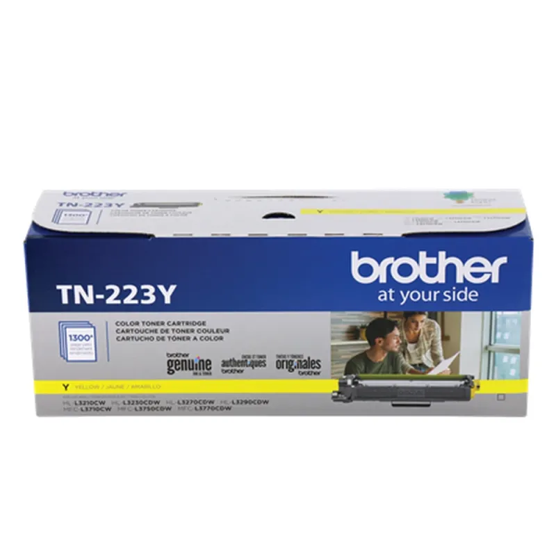 Tóner Brother Tn223Y Laser, Negro, 1300 Páginas, Amarillo, Hl L3210Cw, Hl L3230Cdw, Hl L3270Cdw, Hl L3290Cdw, Mfc L3710Cw, Mfc L3750Cdw, Mfc L3770Cdw - TN223Y