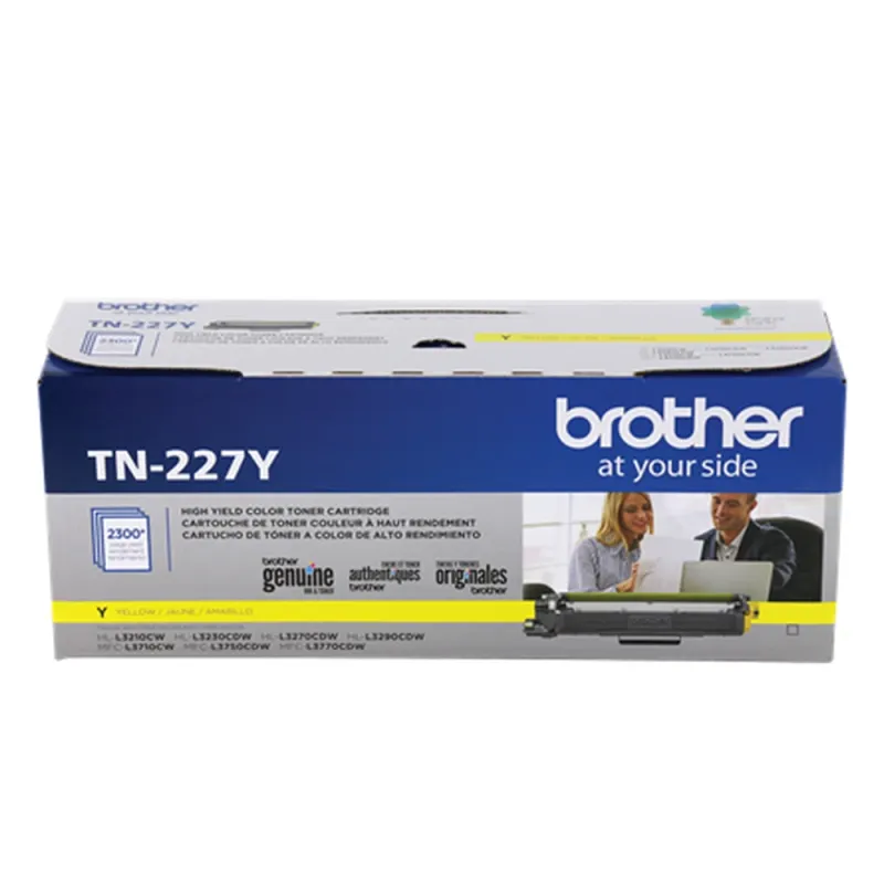 Tóner Brother Tn227Y Laser, Negro, 2300 Páginas, Amarillo, Hl L3210Cw, Hl L3230Cdw, Hl L3270Cdw, Hl L3290Cdw, Mfc L3710Cw, Mfc L3750Cdw, Mfc L3770Cdw - TN227Y