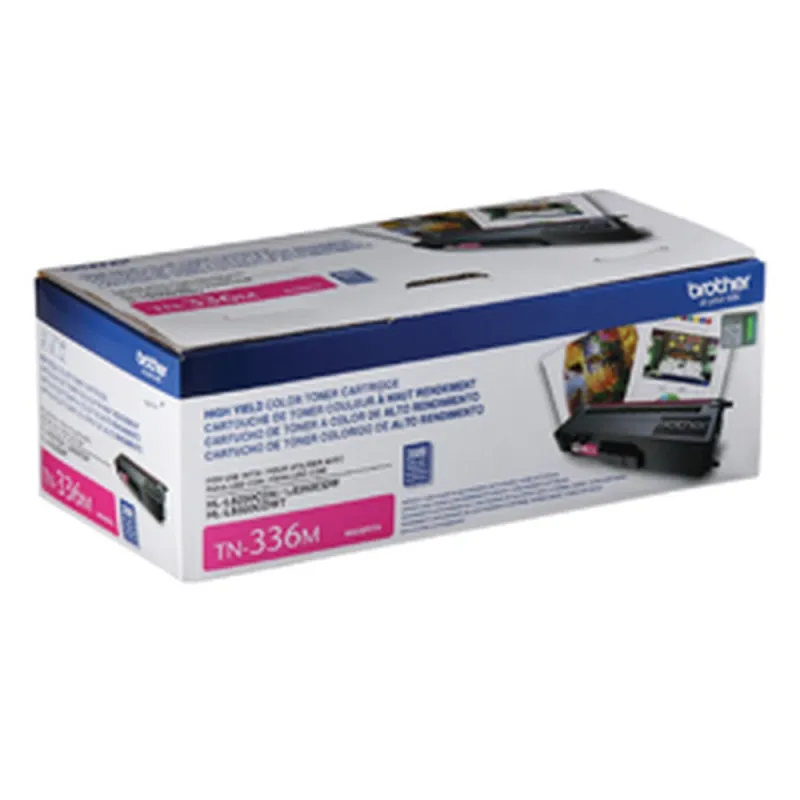 Cartucho Tóner Brother 3500 Páginas, Magenta, Laser, Negro - TN336M