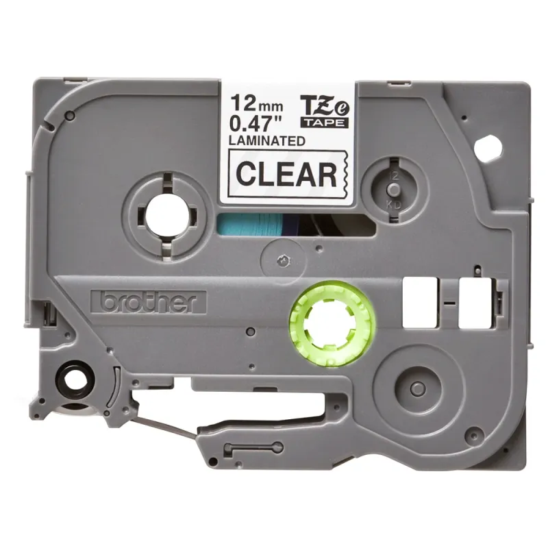 Cinta Brother Tze131 Texto Negro Sobre Fondo Transparente 12Mm X 8Mts. Laminada - TZE131