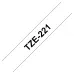 Cinta Brother Tze221 Negro/Blanco 9Mm X 8Mm - TZE221 Cinta Brother Tze221 Negro/Blanco 9Mm X 8Mm - TZE221