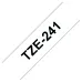 Cinta Brother TZE241 - Texto Negro sobre Fondo Blanco - 18mm x 8mts. - TZE241 Cinta Brother TZE241 - Texto Negro sobre Fondo Blanco - 18mm x 8mts. - TZE241