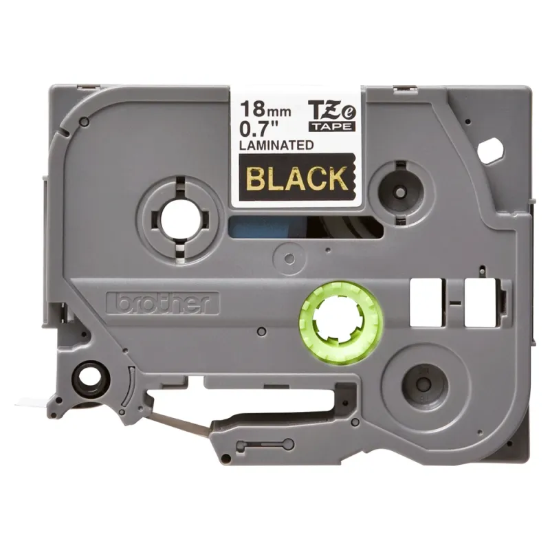 Cinta Brother TZE344 - 18mm x 8m - Oro/ Negro - TZE344